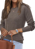 Wool Blend Crew Neck Sweater