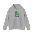 "Coffee and Cuddles" Cute Green Pup Graphic Hoodie