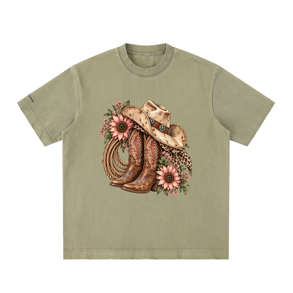 Heavyweight Vintage Washed Frayed T-Shirt